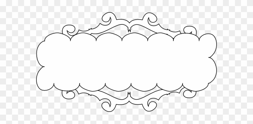 Outlined Fancy Banner Clip Art At Clker - Ribbon Banner Pink #117725