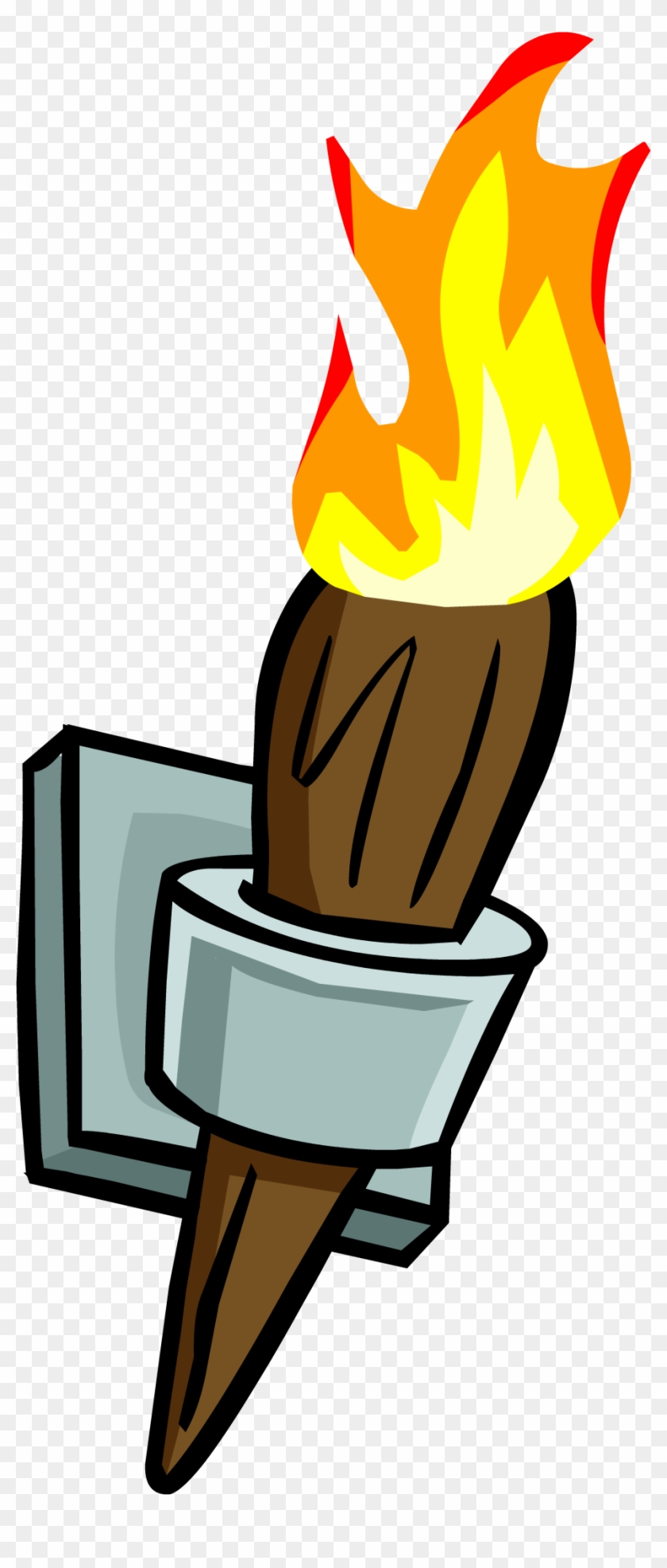 Wall Torch - Png - Club Penguin Torch #117834