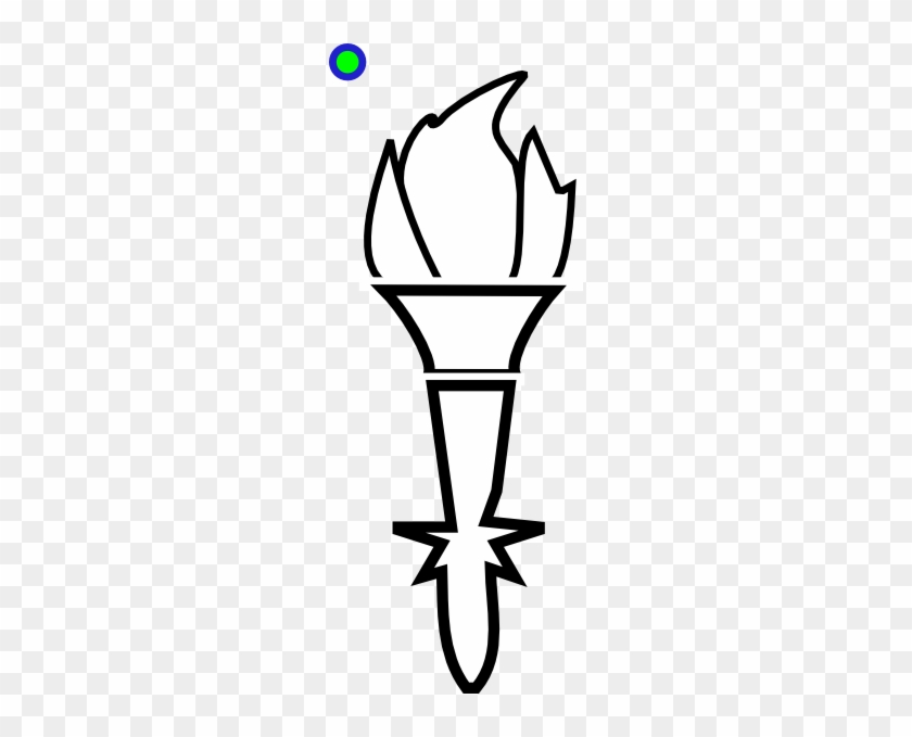 Torch Outline Clip Art - Torch Clipart Outline #117839