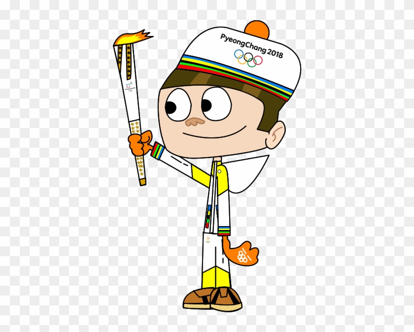 Mcgee Carrying The 2018 Olympic Torch By Wizzdizz - Olympic Torch 2018 Clipart #117843