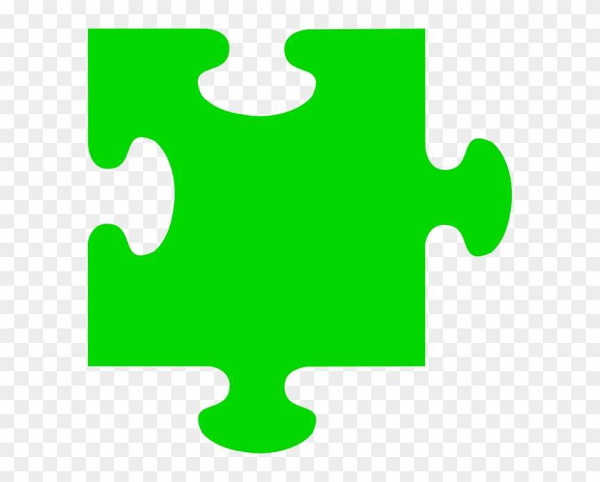Green Jigsaw Clip Art - Green Jigsaw Clipart #117857