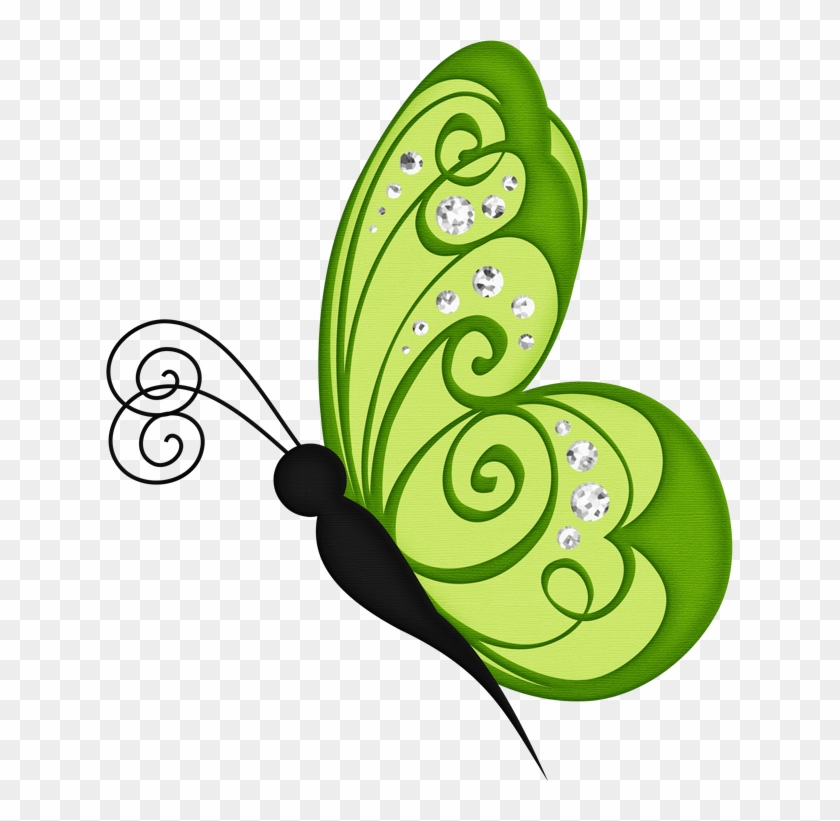 Jssc4m Livestrong Butterfly 2 - Green Butterfly Pictures Clipart #117875