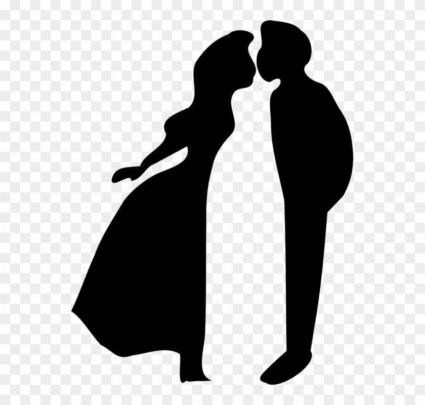 Kisses Clipart First Kiss - Boy And Girl Kissing Clipart #117905