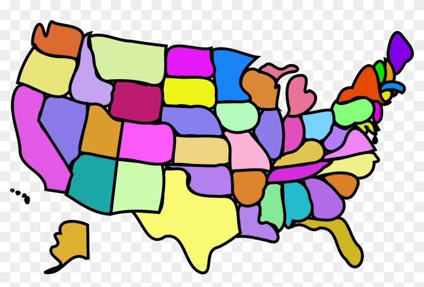 Big Image - Cartoon Us Map #118284