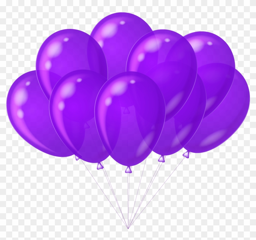 Balloon Arrangements Images - Purple Balloons Clipart #118455