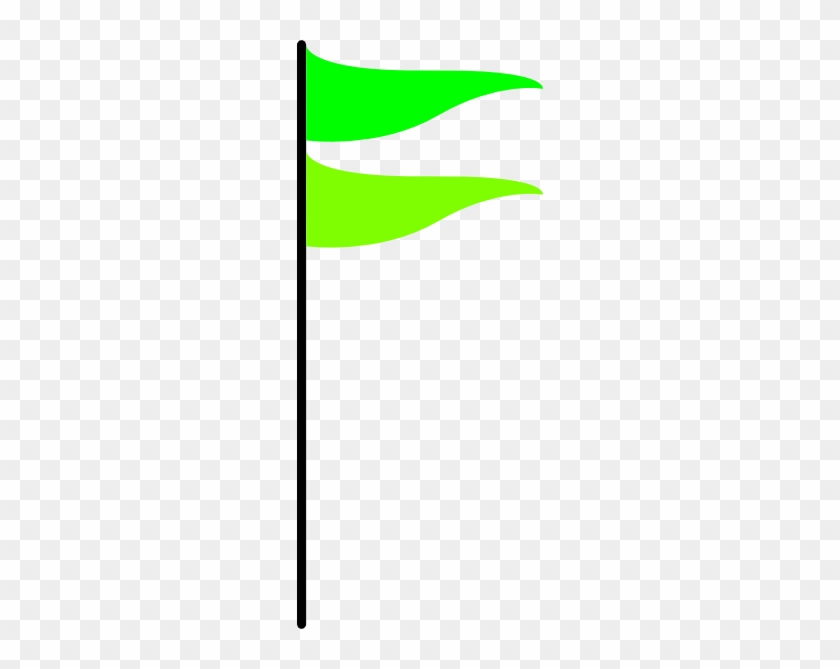 Double Green Flag Clip Art At Clker - Png Green Flag #118682