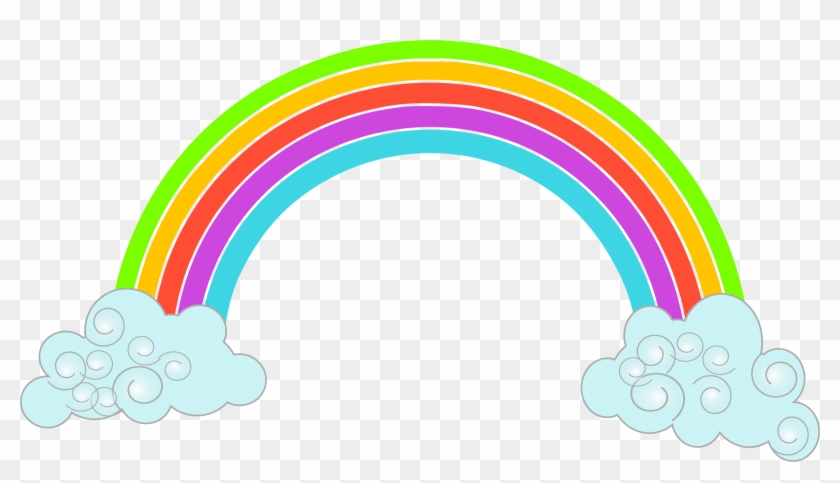 Cartoon Rainbow - Rainbow Png Clipart #119121