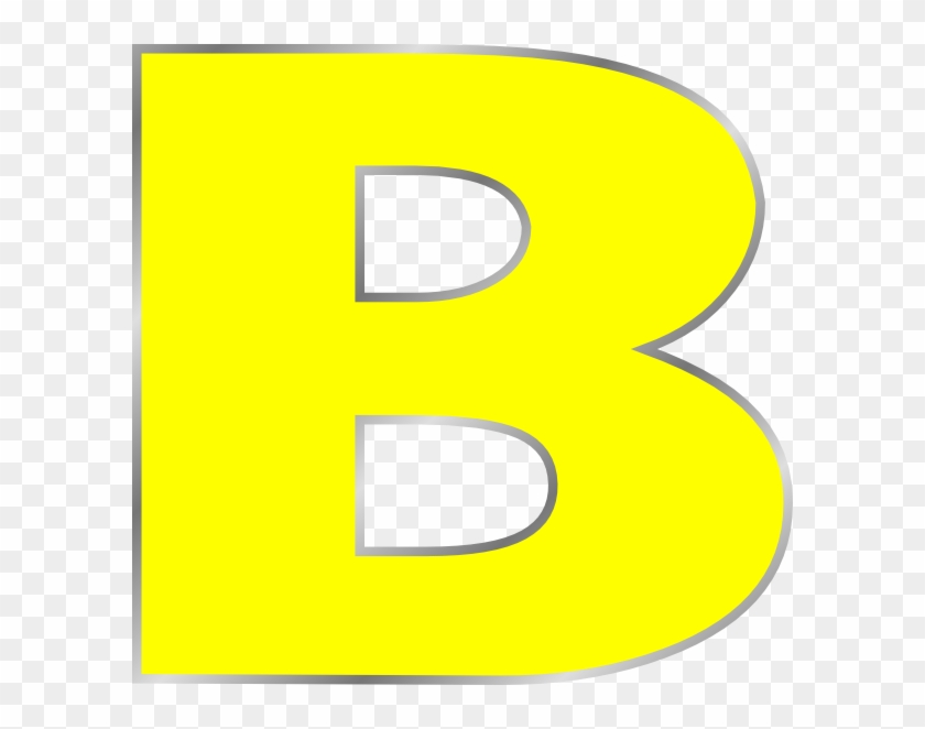 Letter B Clip Art At Clker - Letter B Color Yellow #119237