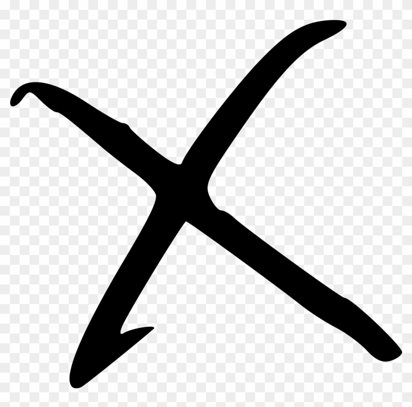 This Free Clip Arts Design Of Letter X Or Multiply - Drawings Of The Letter X #119418