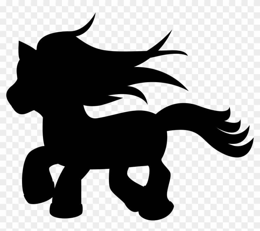 Clipart - My Little Pony Silhouette #119478