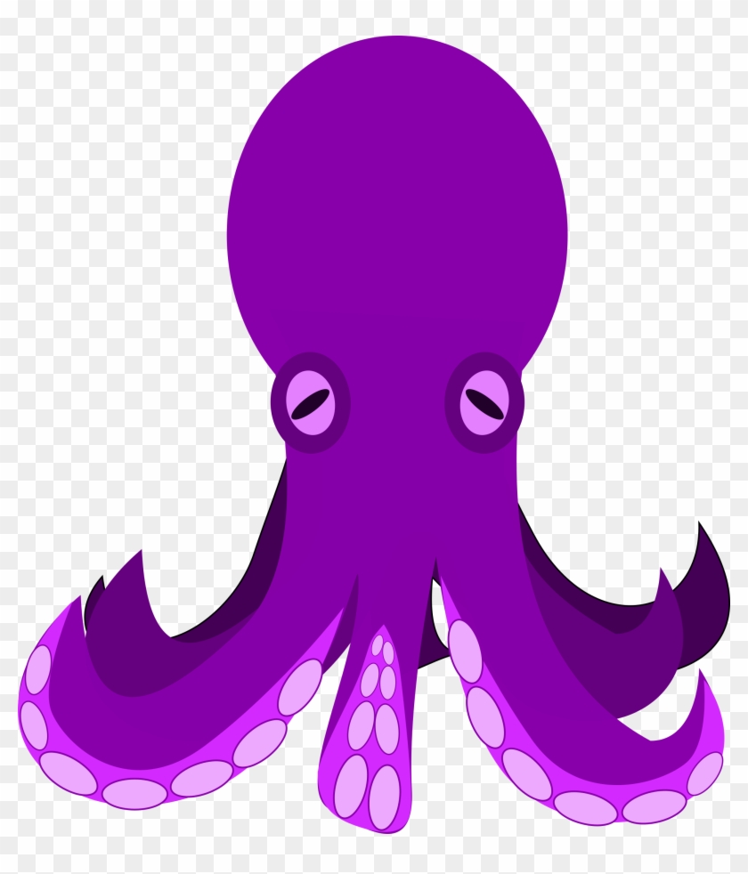 Octopus Clipart - Purple Clipart #119522