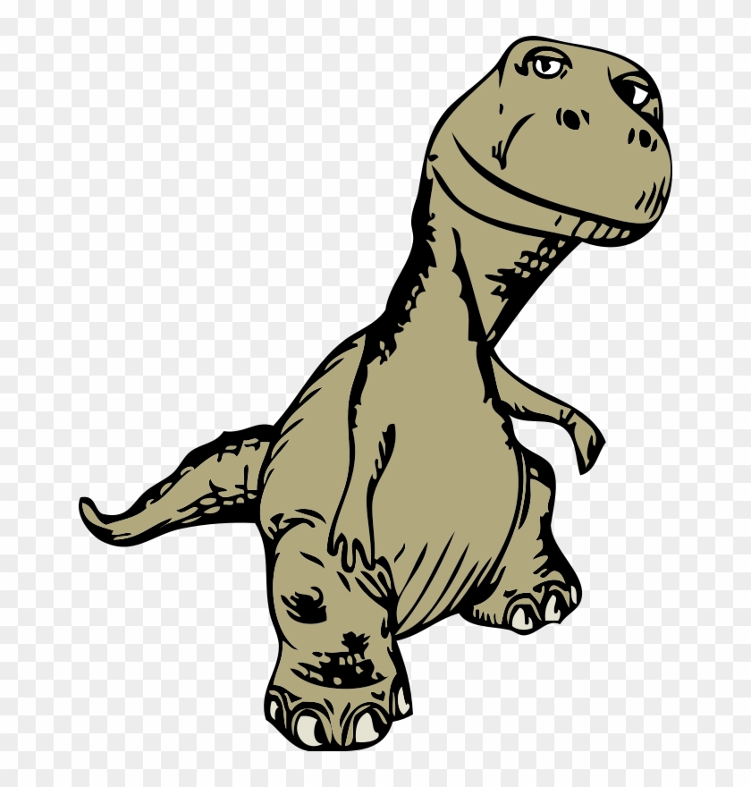 Running Green Dinosaur Clip Art at  - vector clip art online,  royalty free & public domain