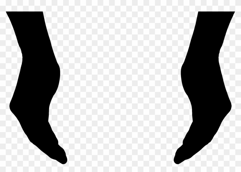 Hand Clipart Cupping - Cupped Hands Silhouette Png #119545