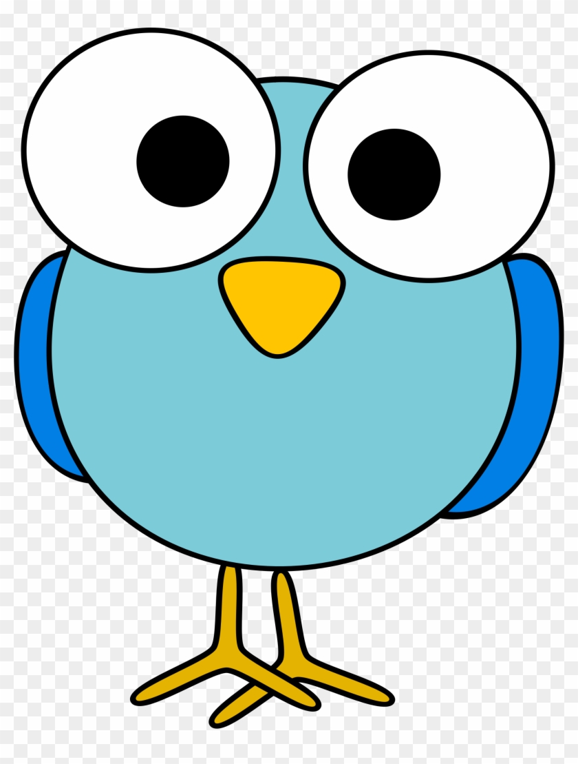 Clip Art Bird Eyes Clipart Blue Googley Eyed - Cartoon Animals With Big Eyes #119618