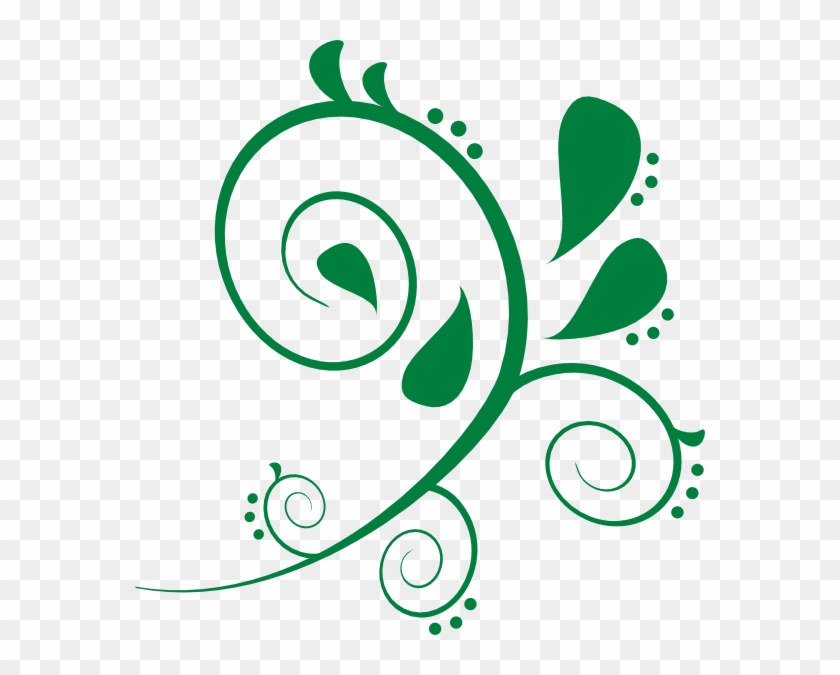 Green Swirl Clip Art - Free Paisley Clip Art #119703