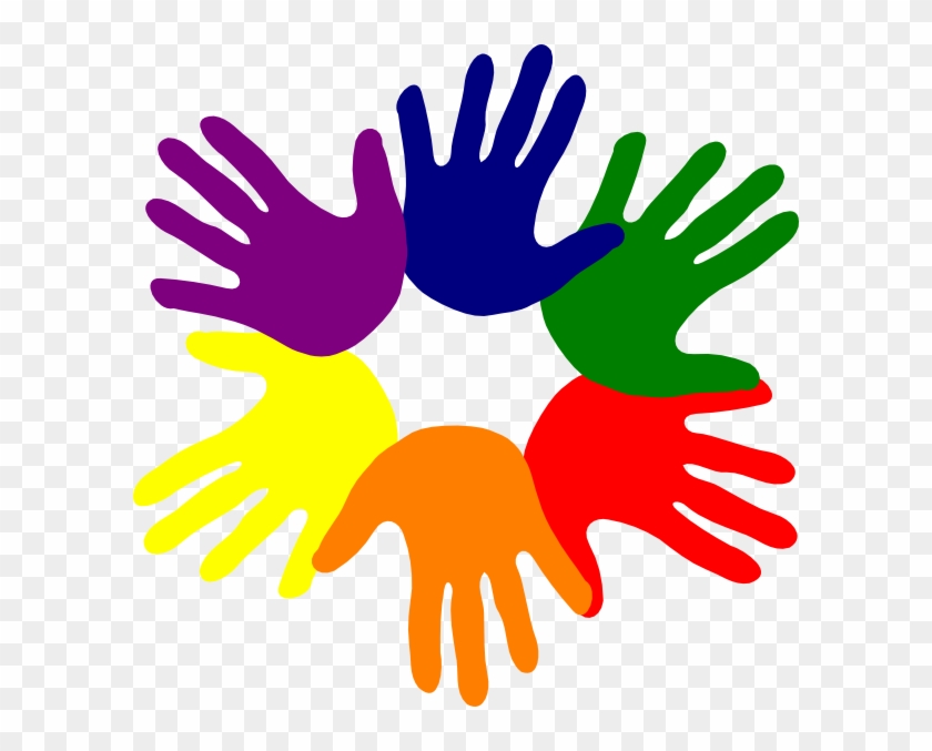 Colorful Hands Clipart Png #119723