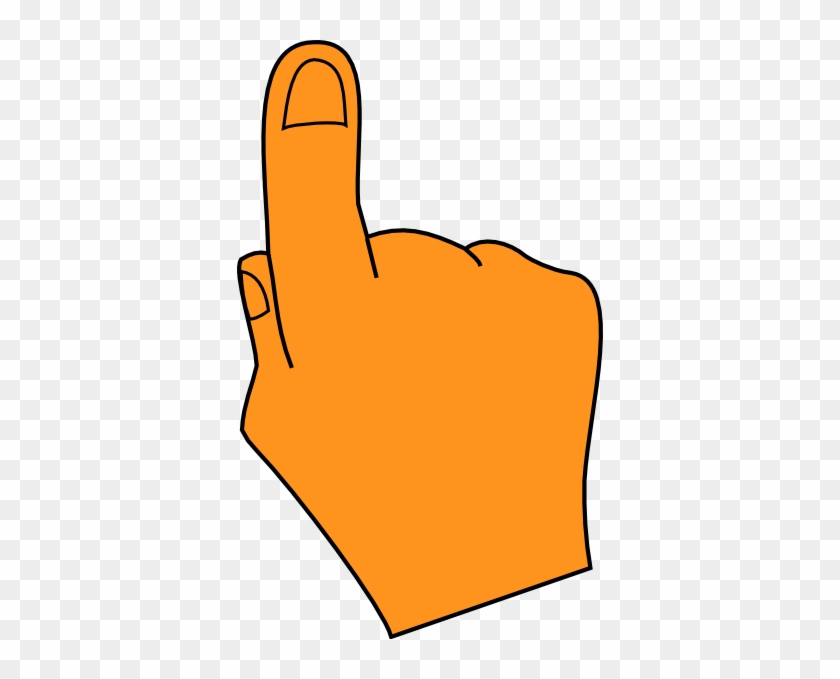 Pointing Finger Orange Clip Art - Pointing Hand Clip Art #119770