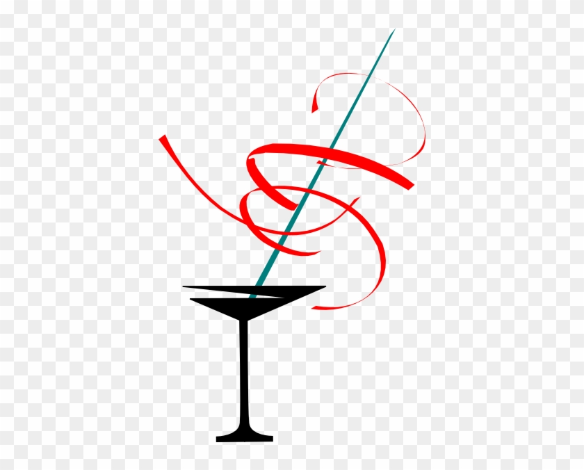 Red Martini Glass Clip Art At Clkercom Vector Online - Red Martini Clip Art #119791