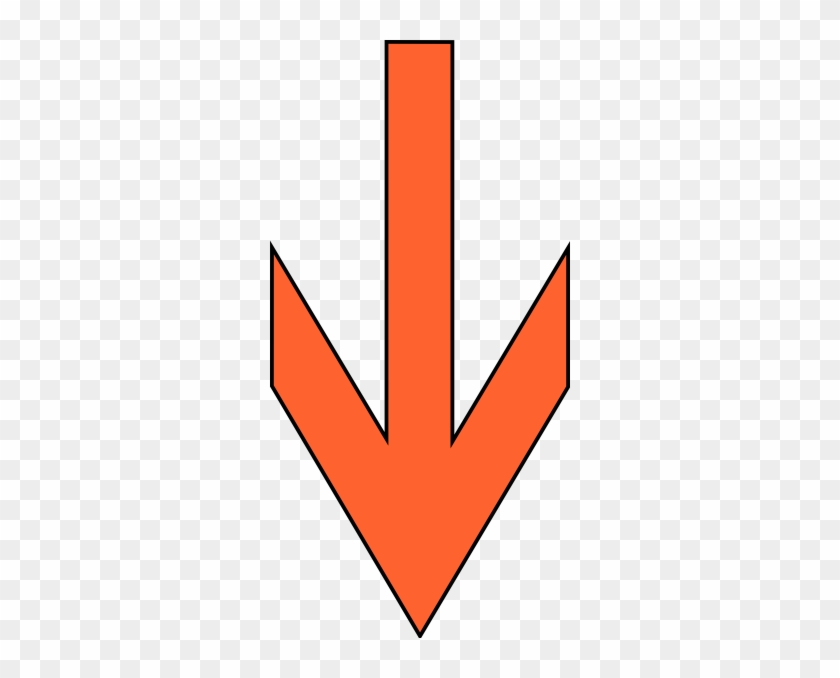 orange down arrow