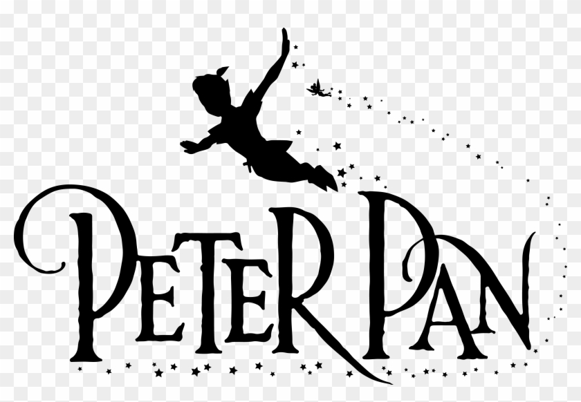 Peter Pan Black And White Clipart - Peter Pan Silhouette #119997