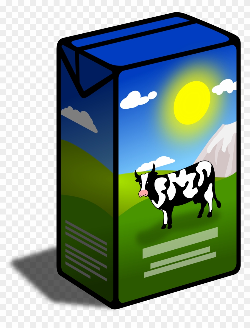 Milk Carton Microsoft Clipart - Caixa De Leite Desenho #120127