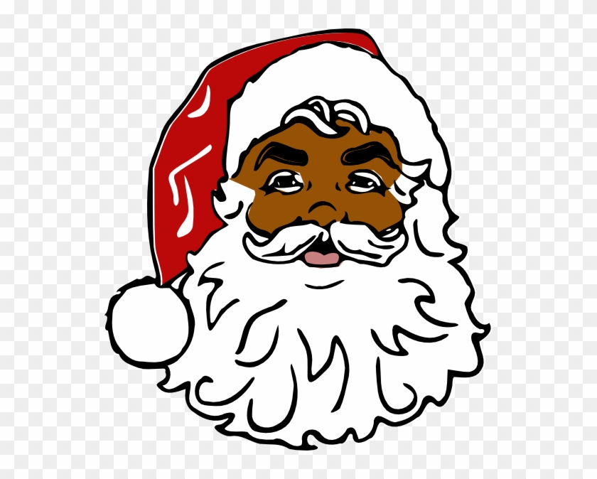 Clip Arts Related To - Black Santa Claus Clipart #120148
