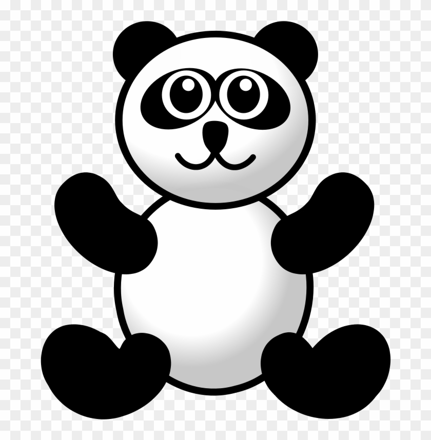 Design PNG E SVG De Urso De Panda Fofo Acariciando As Costas Para Camisetas