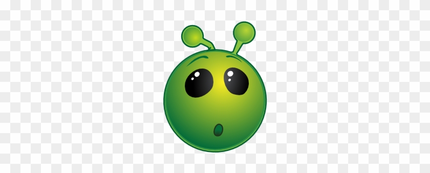 Smiley Green Alien Wow No Shadow Clip Art At Vector - Smiley Green Alien #120210