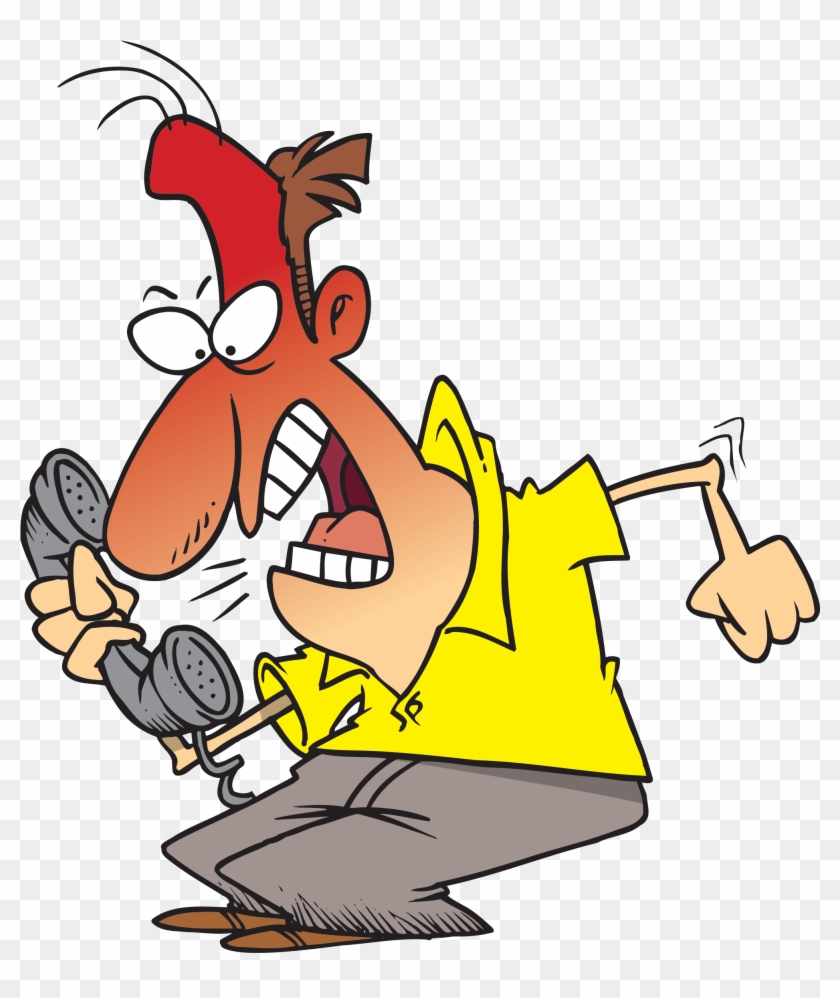 Customer Service Anger Clip Art - Angry Customer Cartoon #120224