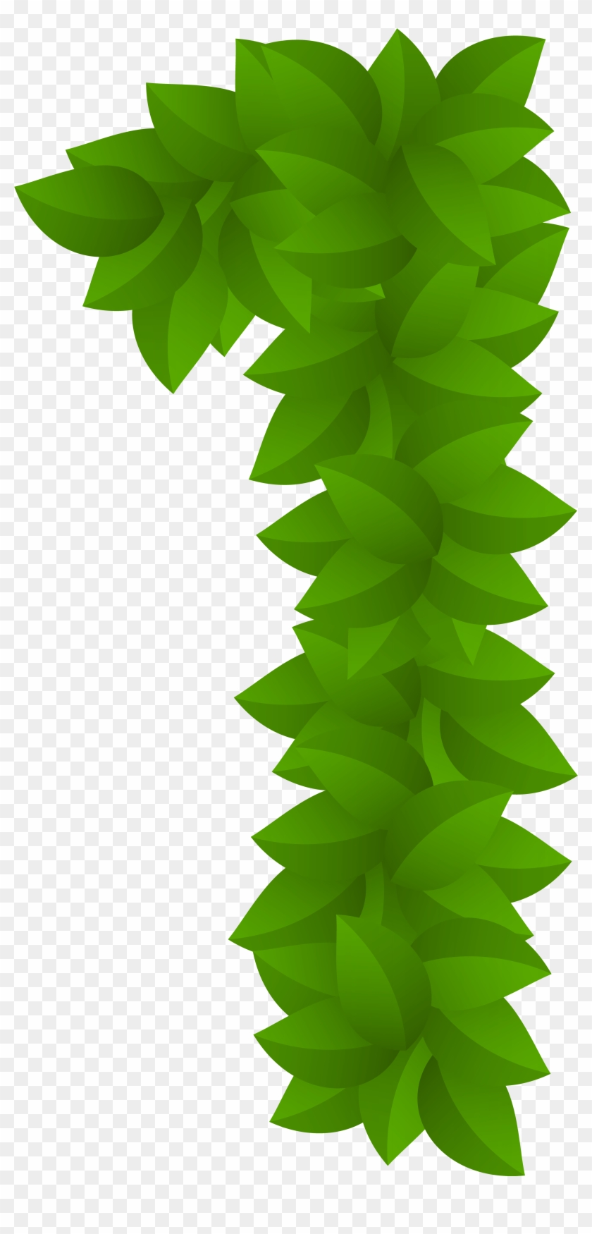 Leaf Number One Green Png Clip Art Image - Clip Art #120264