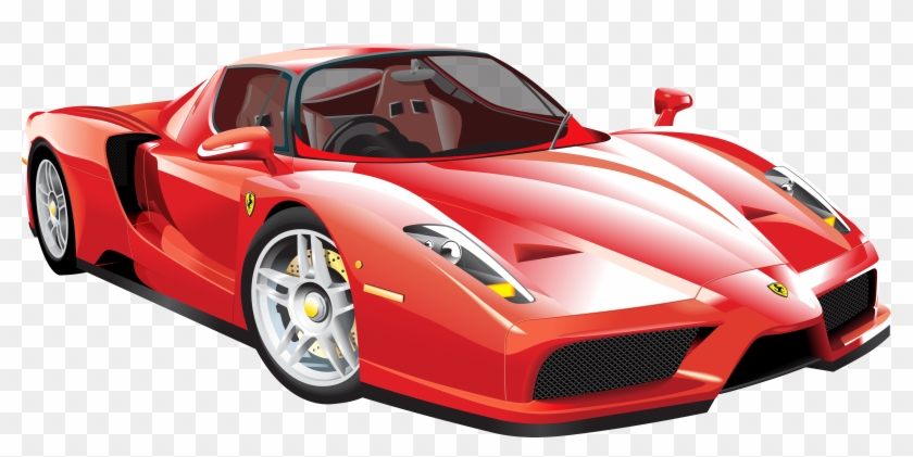 Red Ferrari Car Png Clip Art - Ferrari Clipart #120353