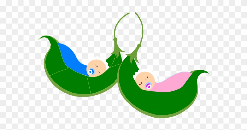 Two Peas In A Pod Clip Art - Two Babies Clipart #120392