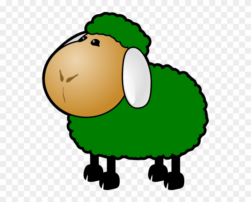 Sheep Lamb Clipart Black And White Free Clipart Images - Green Sheep Clip Art #120414