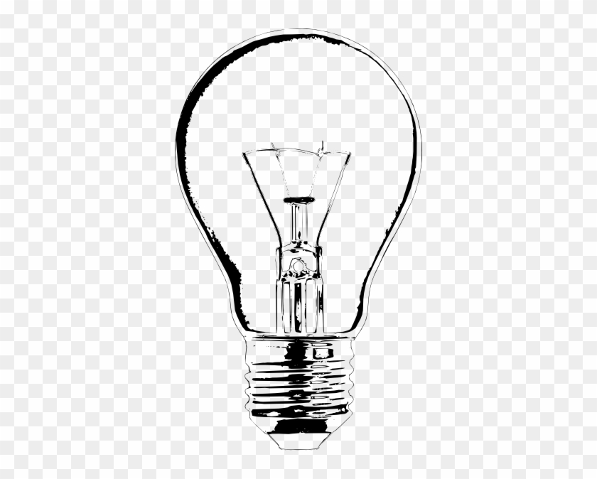 Free Vector Lightbulb Clip Art - Vidro Da Lampada Png #120487