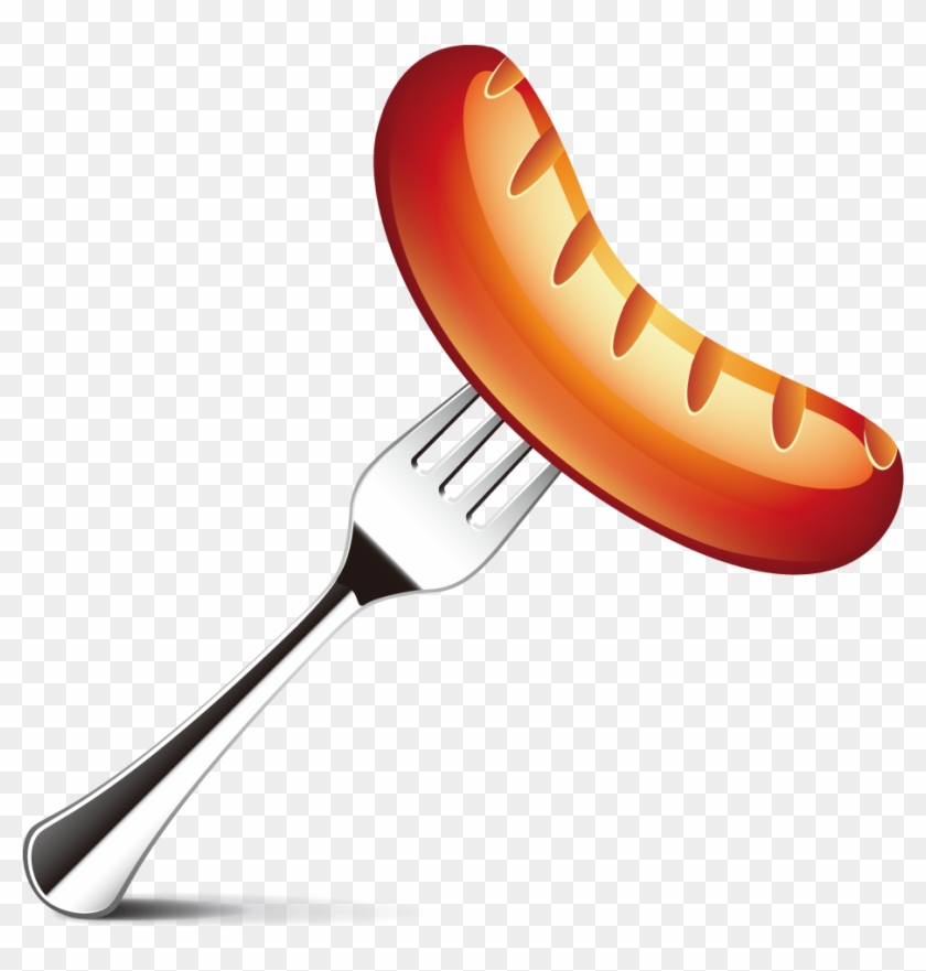 Sausage Hot Dog Bratwurst Barbecue - Sausage Cartoon Png #634292