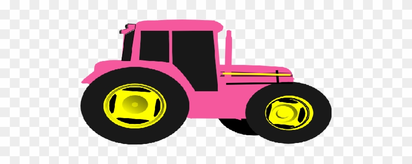 15 Sep 2016 - Pink Tractor Clipart #634399