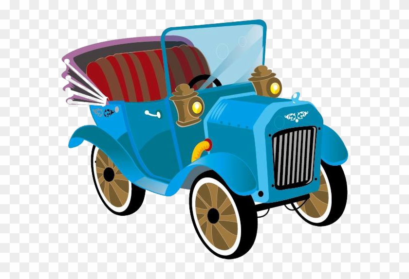Classic Car Cartoon Vintage Car - Adult Coloring Book: Your Easy Way To  Harmony And Happiness - Free Transparent PNG Clipart Images Download