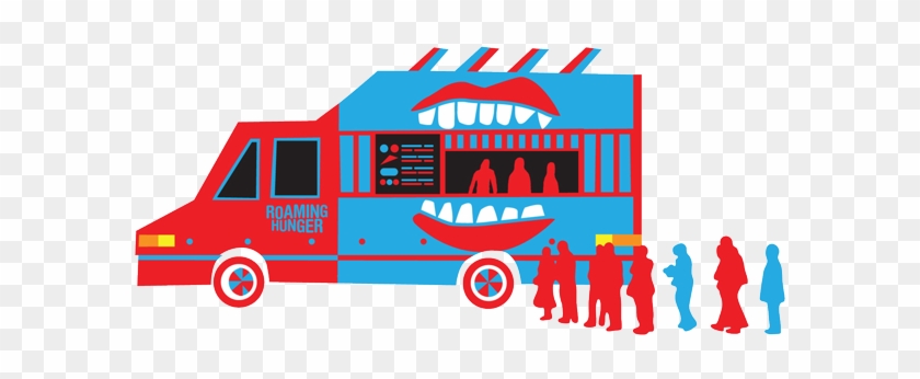 Food Truck Red And Blue #634488