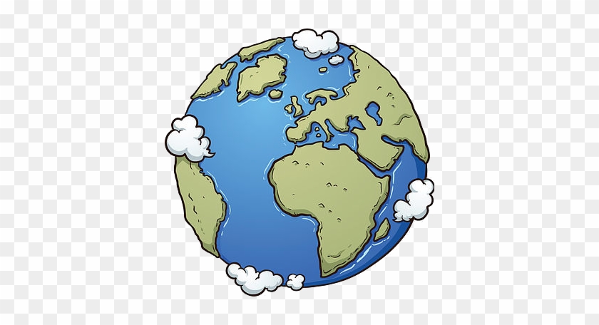 All Over The World - Earth Cartoon #634520