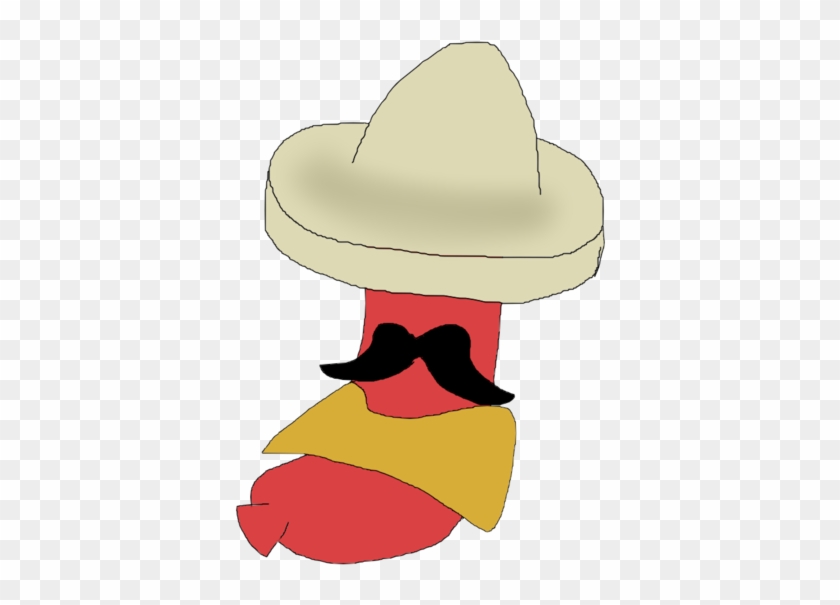 Sausage In Sombrero Poncho Mustache By Whynuuuuu - Illustration #634718