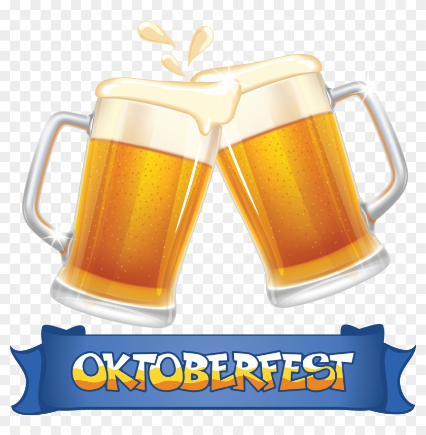 Beer Glassware Oktoberfest Clip Art - Beer Mug Cheers Clipart #634760
