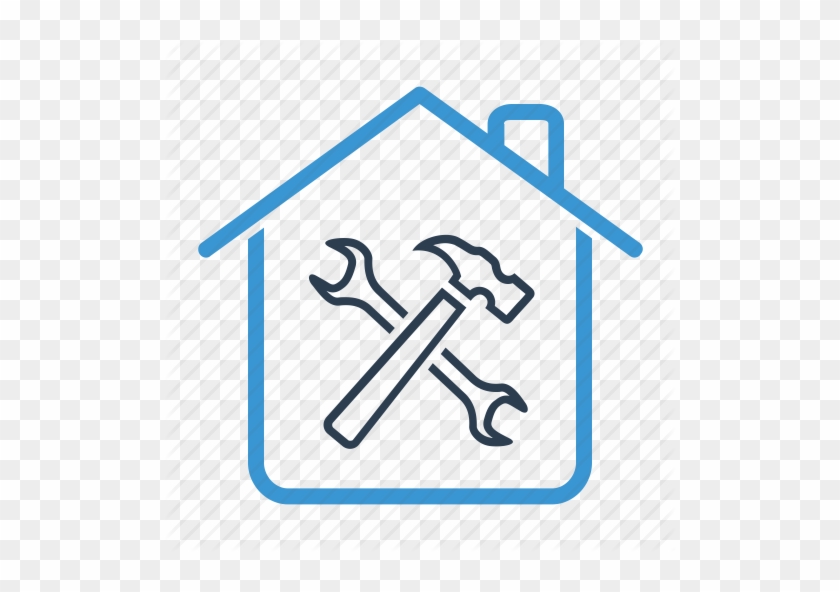 Renovation Icon - Ký Hiệu Ngôi Nhà Png Trắng Đen #634776