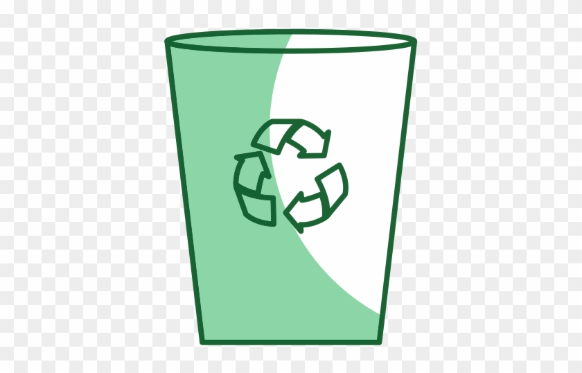 Recycle Bin Isolated Icon - Vector Graphics #634823