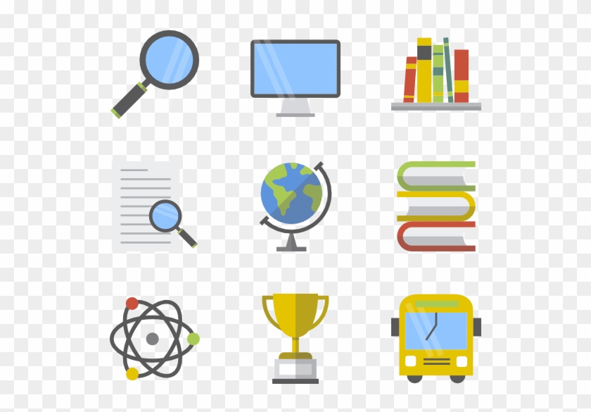 School Elements 50 Icons - Education Elements Png #634831