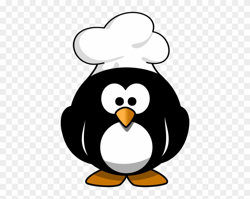 Penguin With Chef Hat Clip Art At Clker - Cartoon Penguin #634900