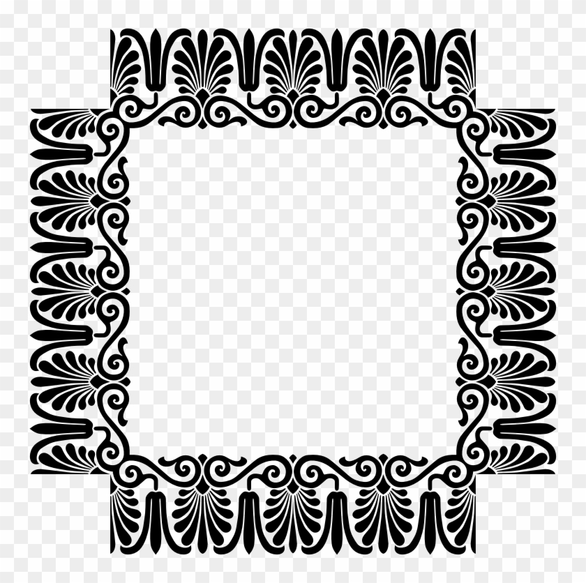 Log Frame Clip Art Download - Victorian Ornament #634978