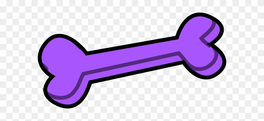 Dog Bone Light Purple Clip Art At Clker Com Vector - Purple Dog Bone Clipart #634985