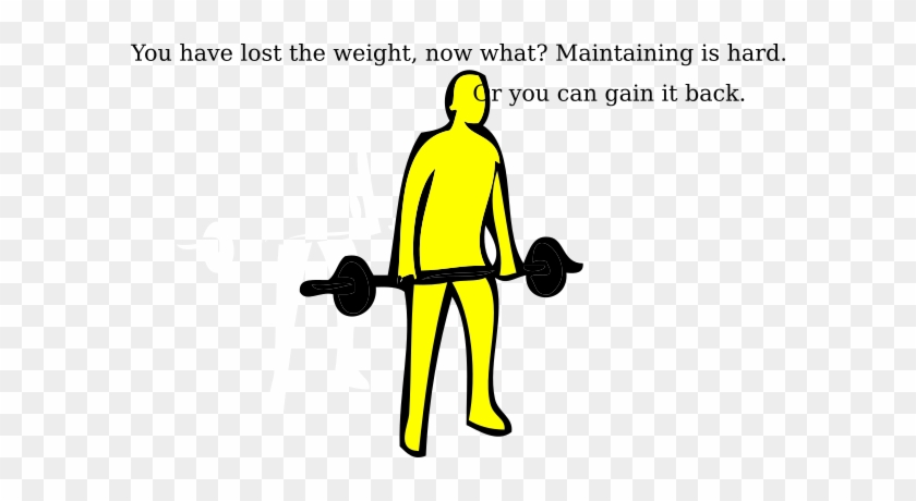 Maintaining Weight Clip Art At Clker - Weight Lifting Clipart #635140