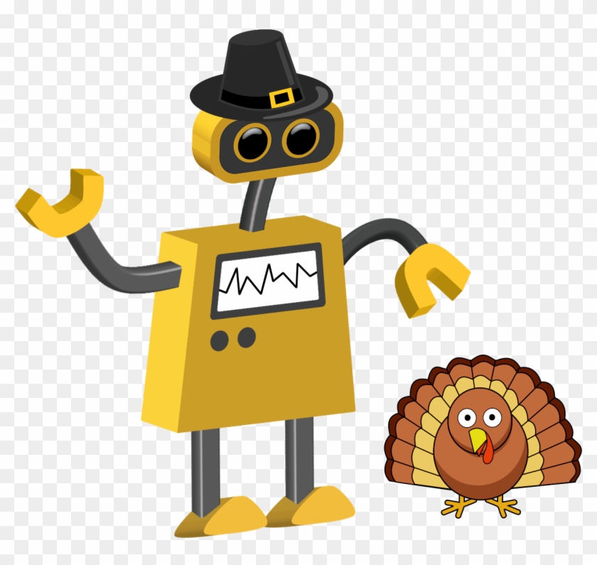 Happy Thanksgiving Day From Robotics Under The Stole - Robot Turkey #635304