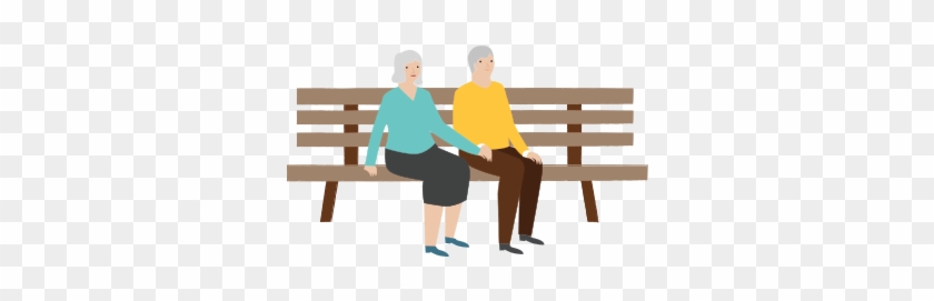 Illustration Of Retired Couple Gardening Together - Sitting #635448